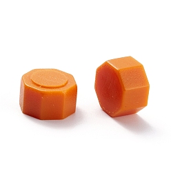 Темно-Оранжевый Частицы сургуча, для ретро печать печать, восьмиугольник, темно-оранжевый, 0.85x0.85x0.5 см около 1550 шт / 500 г
