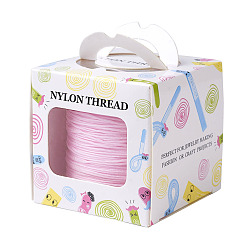 Pearl Pink Nylon Thread, Pearl Pink, 0.8mm, about 98.43yards/roll(90m/roll)