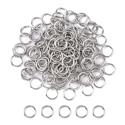 Stainless Steel Color 304 Stainless Steel Open Jump Rings Jump Rings, Stainless Steel Color, 8x0.9mm, Inner Diameter: 6.2mm