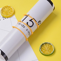Orange Bracelet en fils de polyester ciré coréen faire, orange, diamètre réglable: 40~70 mm