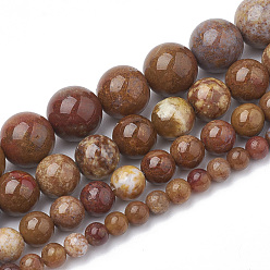 Other Jade Natural Jade Beads Strands, Round, 4mm, Hole: 1mm, about 90pcs/strand, 15.7 inch