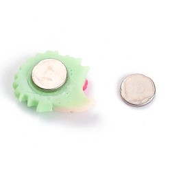 Pale Green Hedgehog Plastic Diamond Painting Magnet Cover Holder, for DIY Diamond Painting Colored Art, Platinum, Pale Green, 24x30x10mm