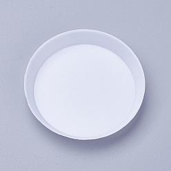 White Tray Plate, Rhinestone Drill Point Plate, White, 5.9x0.9cm