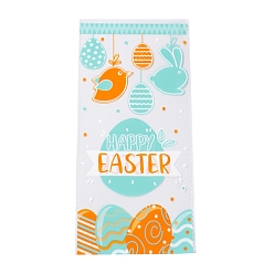 Bird OPP Plastic Storage Bags, Easter Theme, for Candy, Cookies, Gift Packaging, Rectangle, Bird Pattern, 27~27.5x13x0.01cm, 50pc/bag