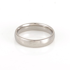 Stainless Steel Color 201 Stainless Steel Plain Band Rings, Stainless Steel Color, Size 5, Inner Diameter: 16mm, 4mm