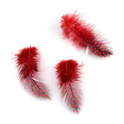 Red Chicken Feather Costume Accessories, Dyed, Red, 65~135x25~45mm