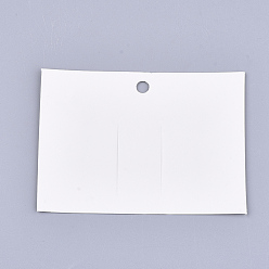 Ivoire Carton cartes d'affichage de pince à cheveux, rectangle, blanc crème, 7x9.6 cm