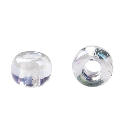 (161) Transparent AB Crystal Toho perles de rocaille rondes, perles de rocaille japonais, (161) cristal transparent ab, 11/0, 2.2mm, Trou: 0.8mm, environ5555 pcs / 50 g