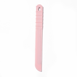 Pink Силиконовый скребок, многоразовый инструмент для рукоделия из смолы, розовые, 230x24.5x6 мм