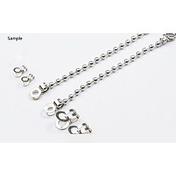 Stainless Steel Color 304 Stainless Steel Ball Chain Connectors, Stainless Steel Color, 17.5x10mm, Hole: 6.5mm, Fit for 6mm ball chain