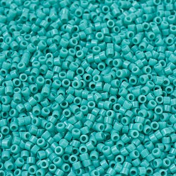(DB0729) Opaque Turquoise Vert Perles miyuki delica, cylindre, perles de rocaille japonais, 11/0, (db 0729) vert turquoise opaque, 1.3x1.6mm, trou: 0.8 mm, sur 2000 pcs / bouteille, 10 g / bouteille