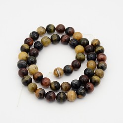 Chinese Writing Stone Natural Chinese Writing Stone Round Bead Strands, 12mm, Hole: 1mm, about 34pcs/strand, 15.7 inch