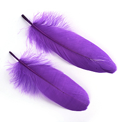 Blue Violet Goose Feather Costume Accessories, Dyed, Blue Violet, 160~215x36~47mm