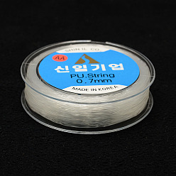Clear Korean Elastic Crystal Thread, Clear, 0.8mm, about 54.68 yards(50m)/roll
