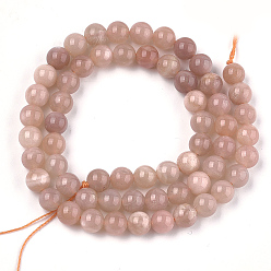 Pierre De Soleil Sunstone naturelle perles brins, ronde, 6mm, Trou: 0.8mm, Environ 62~65 pcs/chapelet, 15.3 pouce