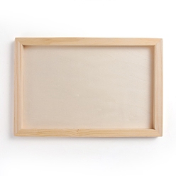 Blanc Antique Peinture de cadre photo en argile en bois vierge inachevée, pour les enfants bricolage peinture d'argile à la main, blanc antique, 19.7x29.7x1.8 cm, taille intérieure: 16.9x26.9 cm