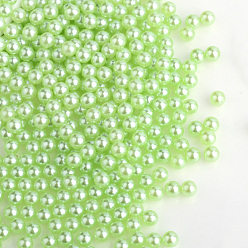 Green Yellow Imitation Pearl Acrylic Beads, No Hole, Round, Green Yellow, 3mm, about 10000pcs/bag