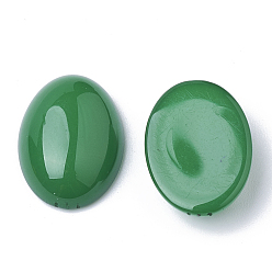 Sea Green Resin Cabochons, Oval, Sea Green, 18x13x5.5mm