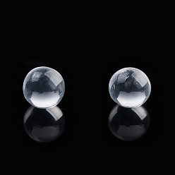 Clair Perles de rocaille en verre, couleurs transparentes, pour la décoration d'art d'ongle, pas de trous / non percés, ronde, clair, 2~2.5 mm, sur 450 g / sac