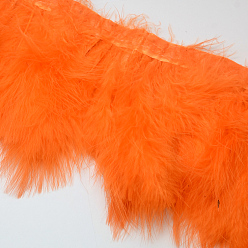Темно-Оранжевый Пера способа ткань нить аксессуары костюма, темно-оранжевый, 120~190x28~56 мм, около 2 м / упаковка
