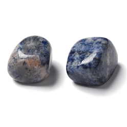 Sodalite Natural Sodalite Beads, Healing Stones, for Energy Balancing Meditation Therapy, No Hole, Nuggets, Tumbled Stone, Vase Filler Gems, 22~30x19~26x18~22mm, about 60pcs/1000g