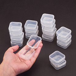 Прозрачный Прозрачные пластиковые бусины, прямоугольные, прозрачные, 4.2x3.8x1.8 см, 18 шт / комплект
