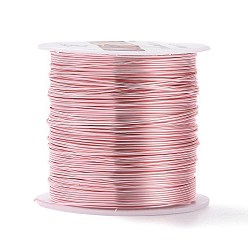 Pink Круглая медная проволока для рукоделия медная проволока для бисероплетения, долговечный, розовые, 23 датчик, 0.6 мм, около 59.05 футов (18 м) / рулон