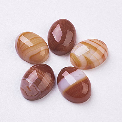 Mixed Color Natural Agate Cabochons, Dyed  & Heated, Oval, Mixed Color, 16~16.5x12~12.5x6mm