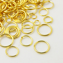 Golden 1 Box Brass Jump Rings, 4mm/5mm/6mm/7mm/8mm/10mm Jump Ring Mixed, Open Jump Rings, Golden