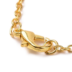 Fluorite Natural Fluorite Irregular Nugget Pendant Necklace, Alloy Jewelry for Women, Golden, 20.47 inch(52cm)