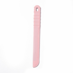 Pink Силиконовый скребок, многоразовый инструмент для рукоделия из смолы, розовые, 230x24.5x6 мм