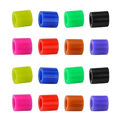 Mixed Color PE Fuse Beads, DIY Melty Beads, Tube, Mixed Color, 5x5mm, Hole: 3mm, about 8000pcs/500g