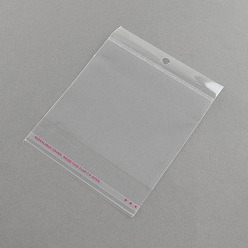 Clear OPP Cellophane Bags, Rectangle, Clear, Clear, 14x11cm, Unilateral Thickness: 0.035mm, Inner Measure: 9x11cm