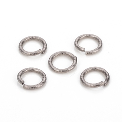 Stainless Steel Color 304 Stainless Steel Jump Ring, Open Jump Rings, Stainless Steel Color, 14x2mm, 12 Gauge, Inner Diameter: 10mm
