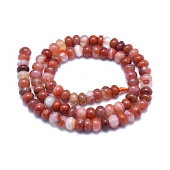 Carnelian Natural Carnelian Beads Strands, Rondelle, 7~8x4~5mm, Hole: 1mm, about 90pcs/strand, 15.35 inch~15.55 inch(39~39.5cm)