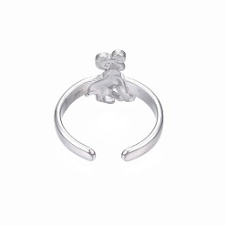 Constellation 304 Stainless Steel 12 Constellations/Zodiac Signs Open Cuff Ring for Women, Stainless Steel Color, 12 Constellations, US Size 6 3/4(17.1mm)~US Size 8 1/4(18.3mm)