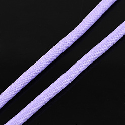 Лиловый Эластичный шнур, со слоем снаружи и резины внутри, сирень, 2 мм, около 109.36 ярдов (100 м) / пачка