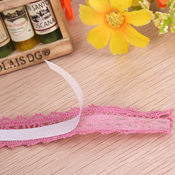 Mixed Color Flower Fabric Cord, with Double Side Adhesive Tape on the Other Side, Mixed Color, 18mm, about 2m/roll, 1roll/box, box: 69x52x16mm