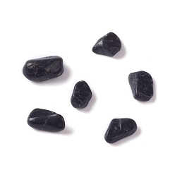Tourmaline Natural Black Tourmaline Chip Beads, No Hole/Undrilled, 2~12x2~10x1~3mm, about 11200pcs/1000g