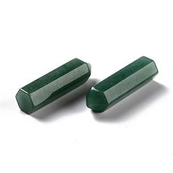Зеленый Авантюрин Натуральный зеленый авантюрин, лечебные камни, палочка для медитативной терапии, уравновешивающая энергию рейки, нет отверстий / незавершенного, для проволоки завернутые кулон решений, пуля, 36.5~40x10~11 мм