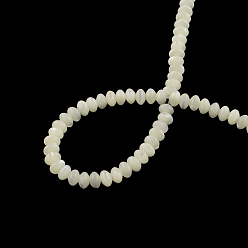 Trochus Shell Rondelle Natural Trochid Shell/Trochus Shell Beads Strands, 4x2.5mm, Hole: 0.5mm, about 150pcs/strand, 15.7 inch