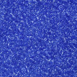 Светло-Синий Бисер из стекла , прозрачный, круглые, голубой, 12/0, 2 мм, Отверстие: 1 мм, о 30000 бисер / фунт