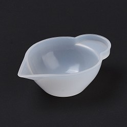 Белый Силиконовые чашки для смешивания, белые, 64x20x42.5 мм, внутренний диаметр: 61x40.5 мм