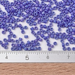 (DB1597) Матовый Непрозрачный Голубо-синий AB Бусины miyuki delica, цилиндр, японский бисер, 11/0, (дБ 1597) матовый непрозрачный голубой синий ab, 1.3x1.6 мм, отверстия: 0.8 мм, около 10000 шт / мешок, 50 г / мешок