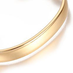 Золотой Ионное покрытие (ip) 304 браслеты-манжеты из нержавеющей стали, золотые, 2-1/4x1-5/8 дюйм (5.7x4 см), 8 мм