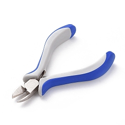 Platinum Carbon Steel Jewelry Pliers Side Cutter for Jewelry Making Supplies, Ferronickel, 5.8cmx11.5cm