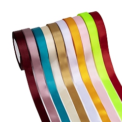 Mixed Color Satin Ribbon, Mixed Color, 3/4 inch(20mm), 25yards/roll(22.86m/roll), 250yards/group, 10rolls/group