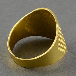 Golden Zinc Alloy Rings, for Protecting Fingers and Increasing Strength, Assistant Tool, Golden, 16.5x13mm