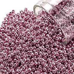 (571) Galvanized Rose Gold TOHO Round Seed Beads, Japanese Seed Beads, (571) Galvanized Rose Gold, 11/0, 2.2mm, Hole: 0.8mm, about 1110pcs/bottle, 10g/bottle