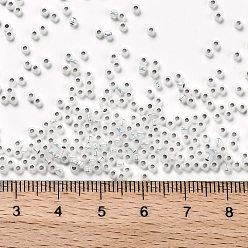 (2100) Silver Lined Milky White Toho perles de rocaille rondes, perles de rocaille japonais, (2100) blanc laiteux doublé d'argent, 11/0, 2.2mm, Trou: 0.8mm, environ5555 pcs / 50 g